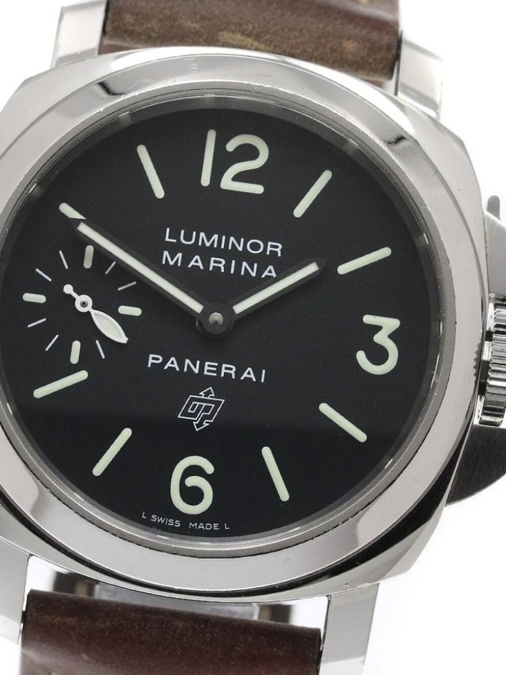 PANERAI Luminor Marina Logo Acciaio PAM01005 Hand Winding Men's Watch_832365